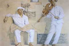 250 x 250 cm - Oil and Graphite on Plaster on Wall - Öl und Grafit auf Putz auf Mauer